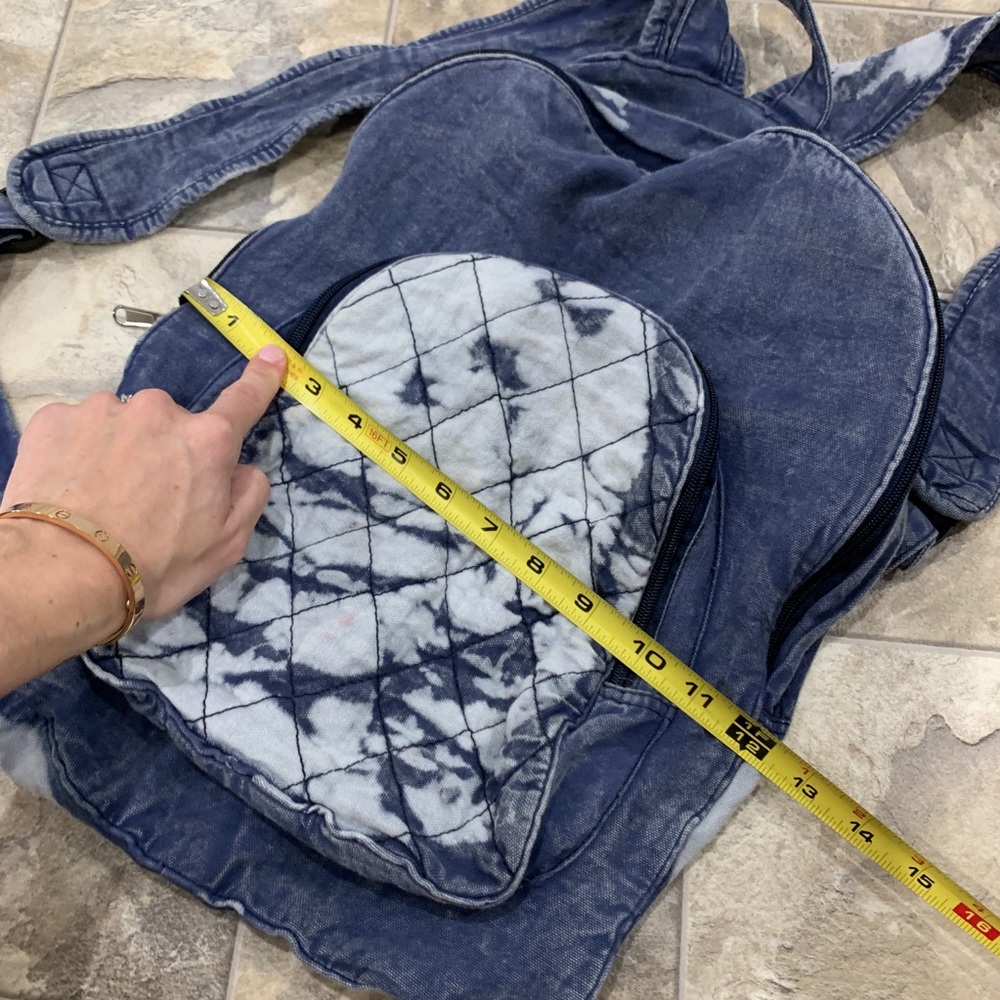 Stonewashed Denim Backpack - image 6